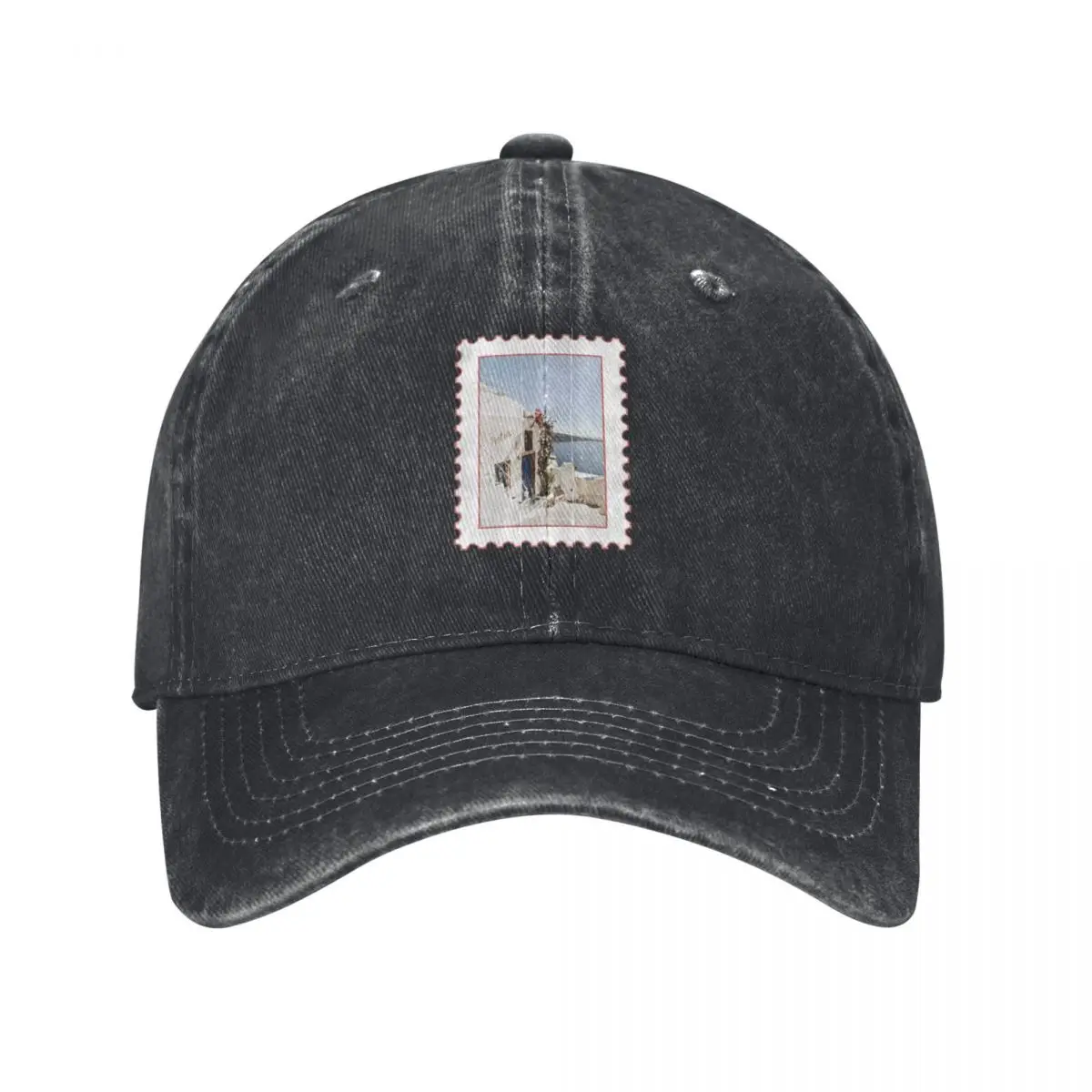 Greece Pink Postage Stamp Baseball Cap Golf Hat |-F-| Golf Cap For Man Women's