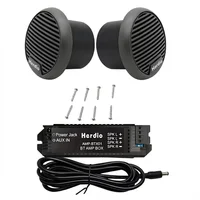 Herdio 3 ''160W 2 uds altavoces impermeables para barco marino altavoz Bluetooth para motocicleta sistema de Audio estéreo para ATV UTV barco al aire libre