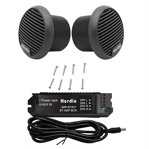 Imagen 1 del producto Herdio 3 ''160W 2 uds altavoces impermeables para barco marino altavoz Bluetooth para motocicleta sistema de Audio estéreo para ATV UTV barco al aire libre