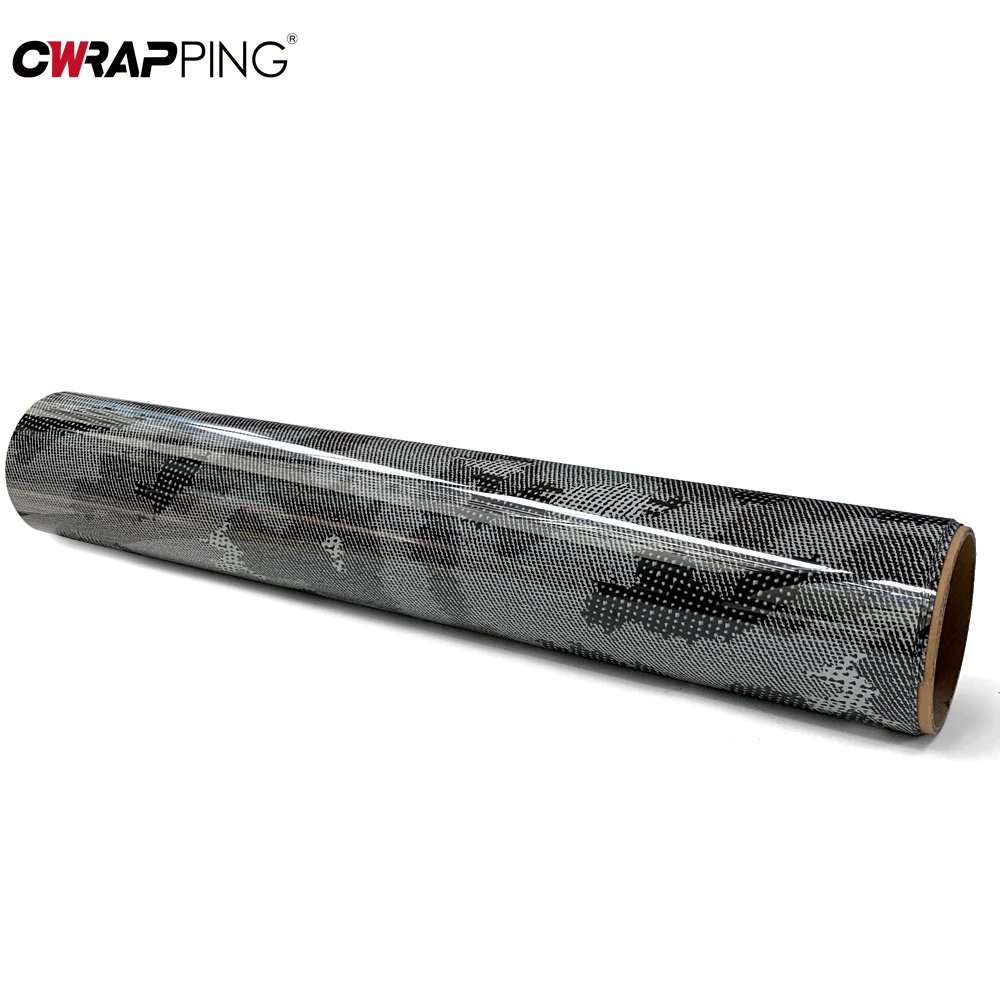 

Car Sticker Glossy PET Camouflaged Film Waterproof Decorative Sticker Auto Body Color Change Film for Motorcycle Car Accessories