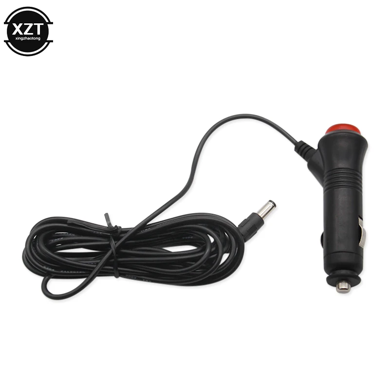 12V 24V DC 2.1x5.5mm wtyczka zapalniczka samochodowa przewód kabel zasilający do ładowarki do monitora samochodowego/kamery