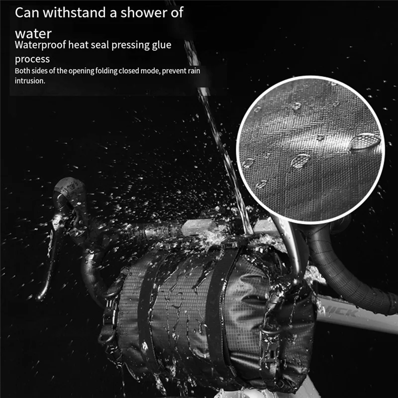 

Классическая сумка на руль велосипеда Rhinowalk, 12 л, водонепроницаемая упаковка для велосипеда, набор креплений, съемная передняя сумка для хранения багажа