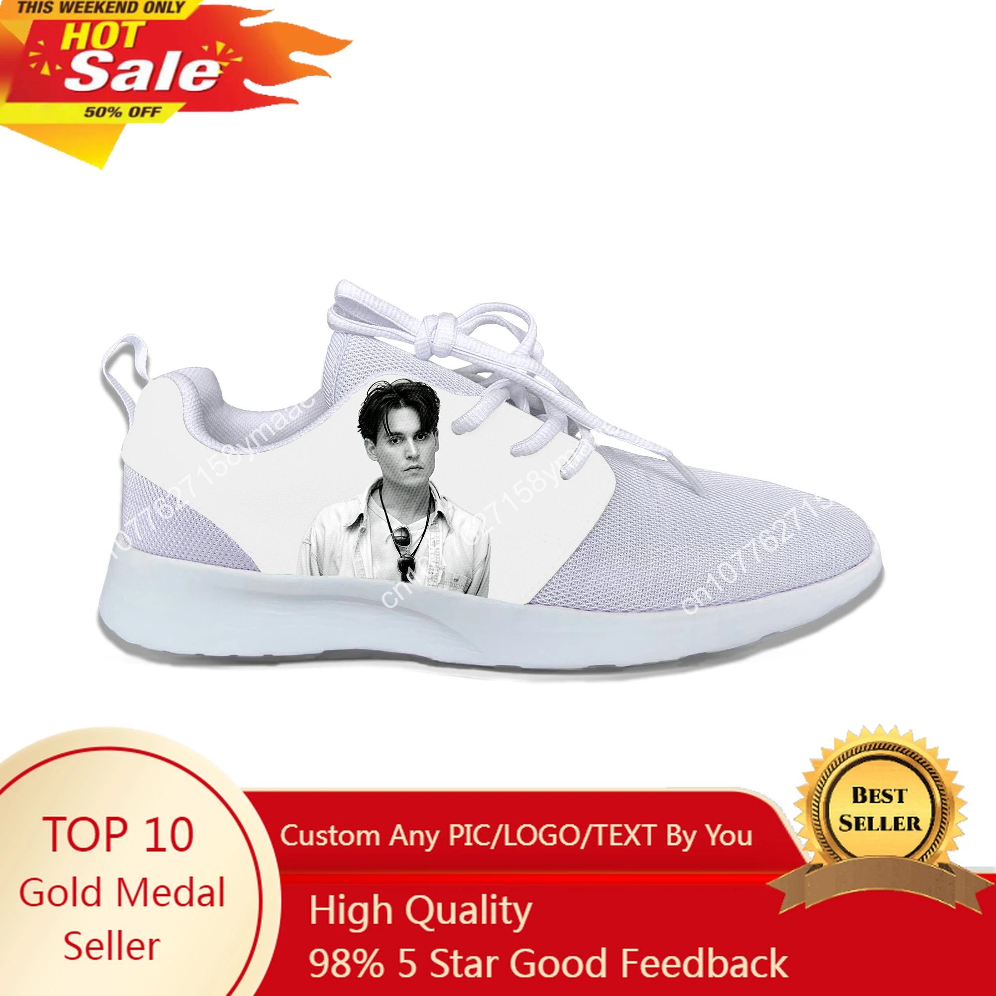 

Hot Cool Fashion Pop Funny New Summer High Quality Sneakers Handiness Casual Shoes Men Women Johnny Depp Running Shoes Sneakers