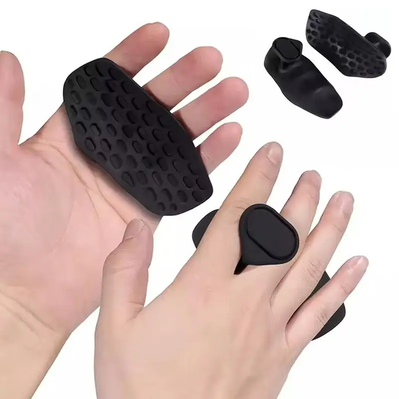 2Pcs Gym Grips Anti-Slip Grip Weightlifting Glove Portable Finger Trainer Comfort Workout Grips For Dumbbell Lifting Exercise