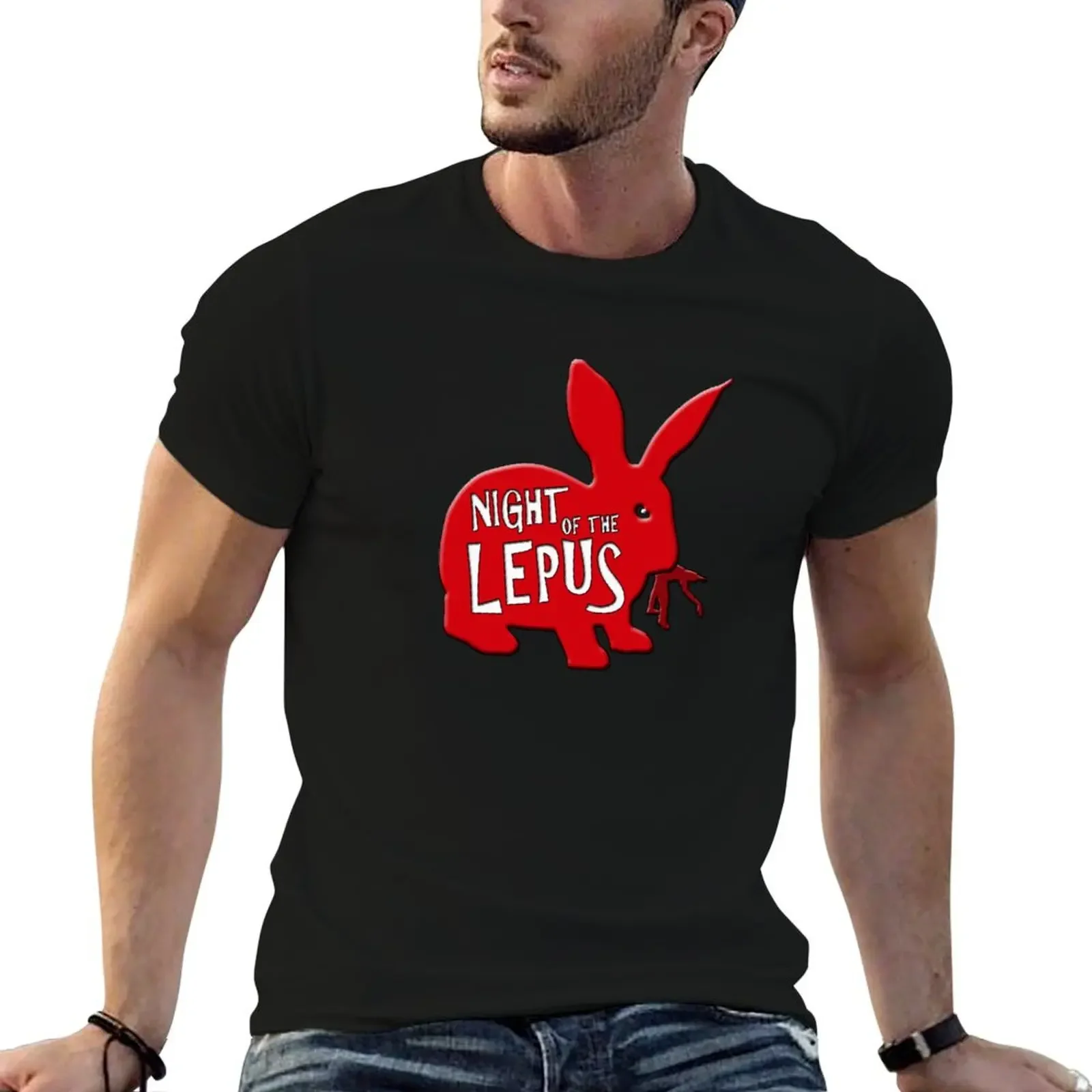 

Night of the Lepus T-Shirt boys whites funny gifts vintage mens funny t shirts
