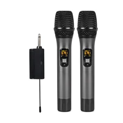AD-231 Dual UHF Wireless Microphone Professional Dynamic Handheld Microphone Stage Outdoor Audio Universal Karaoke Microphone