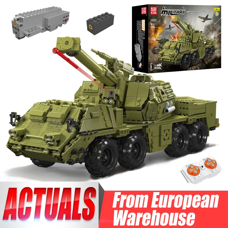 

MOULD KING 20031 Technical Toys DANA Self-propelled Artillery Model Remote Controlled Tank Building Blocks Set for Kids Boys