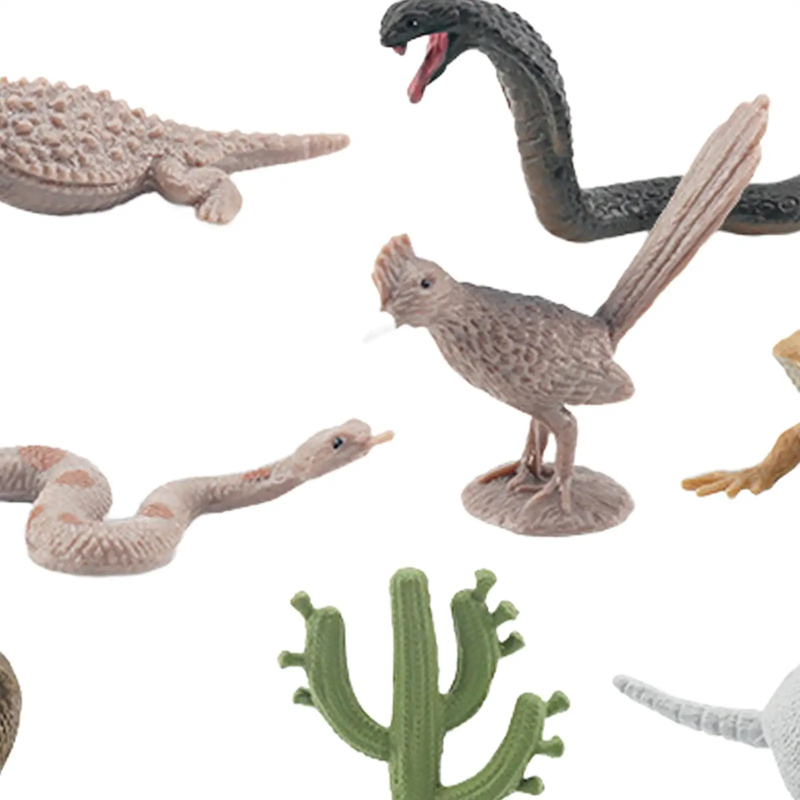 12x Mini animali della fauna selvatica figurine Set collezioni della giungla realistico per regalo di compleanno Cake Topper Holiday Party Favors Kids