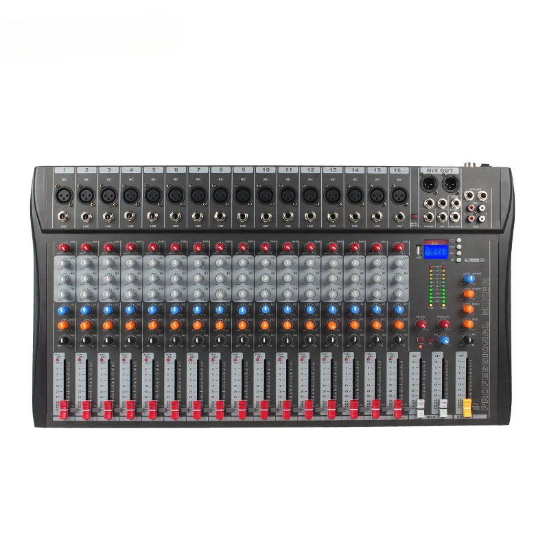 YYHC 16 channel Professional Audio Analog Mixer Mixing Console DJ Sound USB Recorder Audio Mixer