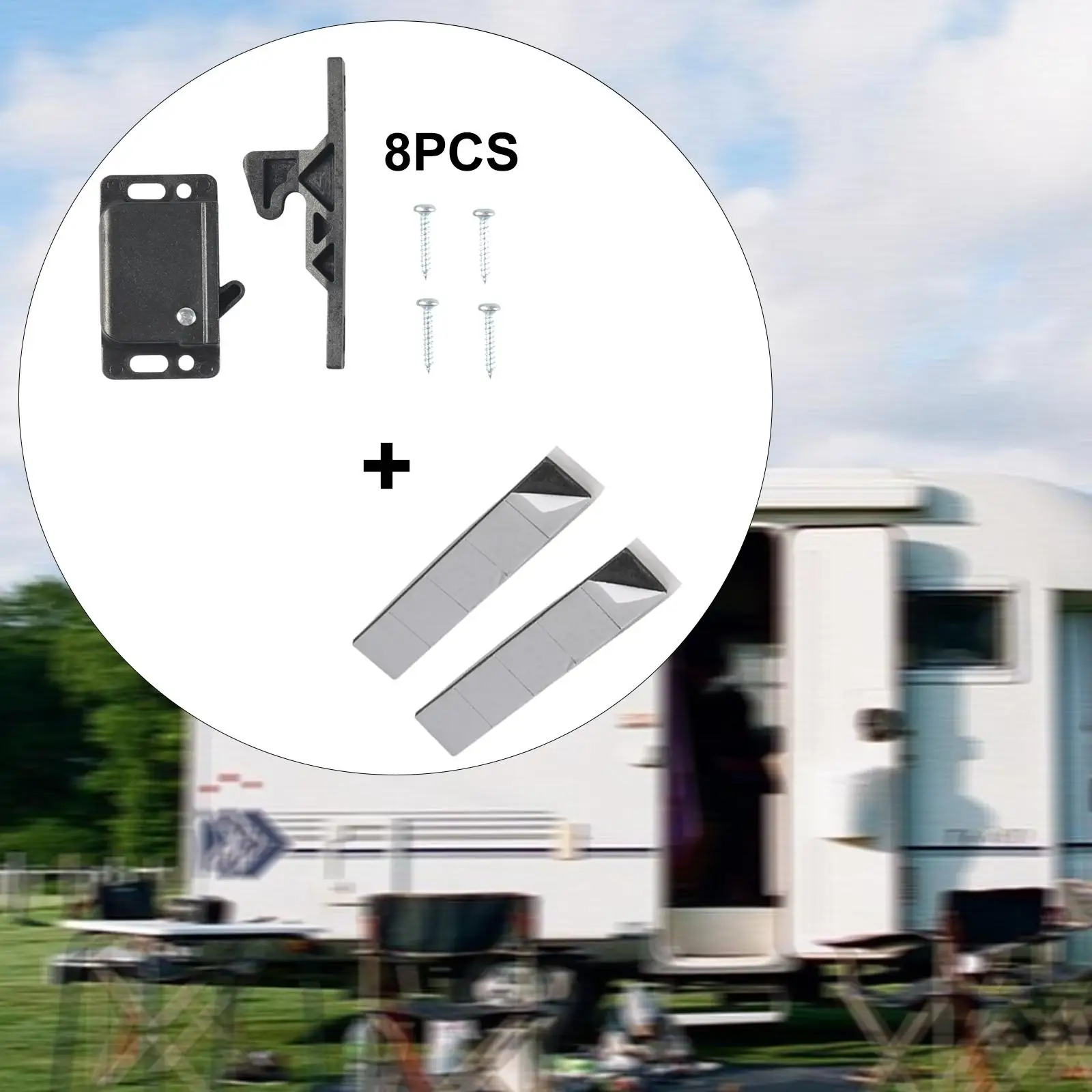 

8 Pieces RV Drawer latches and Catches RV Cabinet Door latches and Catches