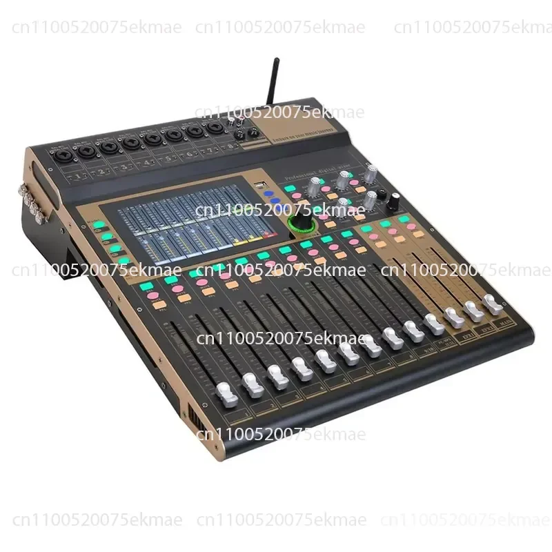 X12 Digital Audio Console Mixer 12 Channels with Touchscreen for Remote Control of Multiple Audio Devices