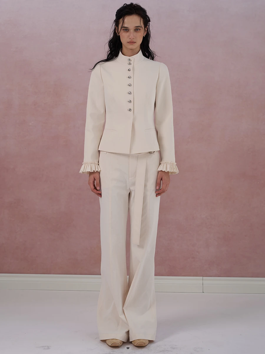 

Брюки-клеш с низкой посадкой и поясом, с эффектом стройности, повседневные, из полиэфирного волокна, женские, модные, осенние