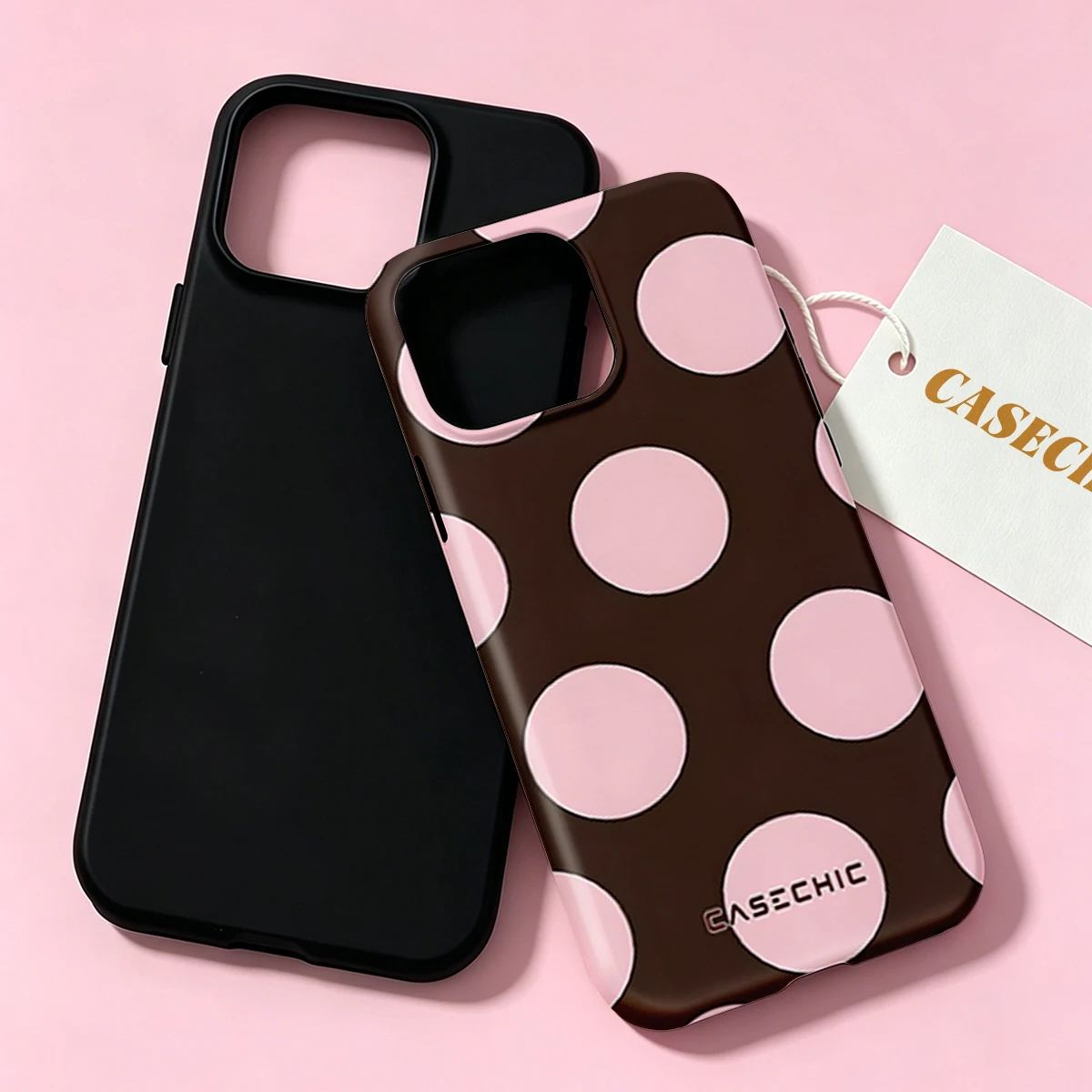 Bruine basis roze daisy voor 2 - Phone Cases Brown recensie en prijs