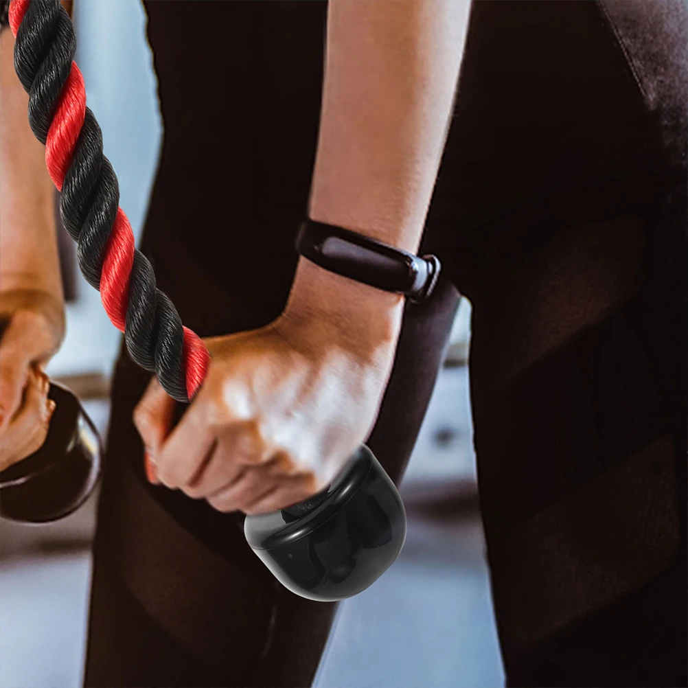 

2pcs Tricep Fitness Rope Biceps Training Pull Down Exercise Tool Nylon Rope For Gym Home Strength Training Cable Attachment