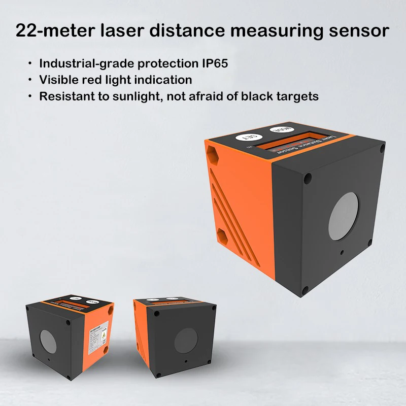 22m TOF Laser Distance Sensor Anti Strong Light Centimeter High Precision Range Module With Digital Display Visible Red Light