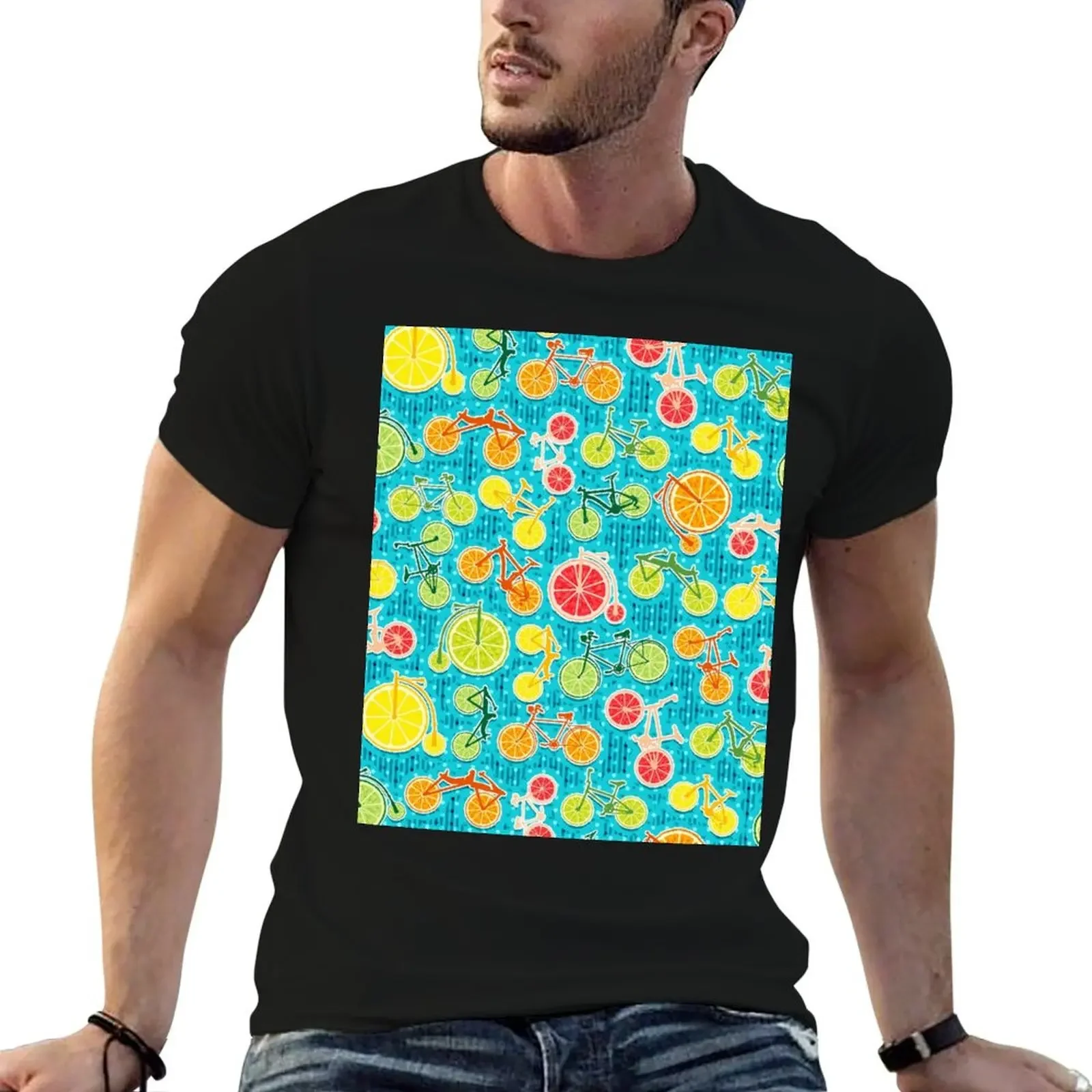 

Citrus Bikes T-Shirt summer clothes plus sizes hippie clothes cheap stuff Men's cotton t-shirt