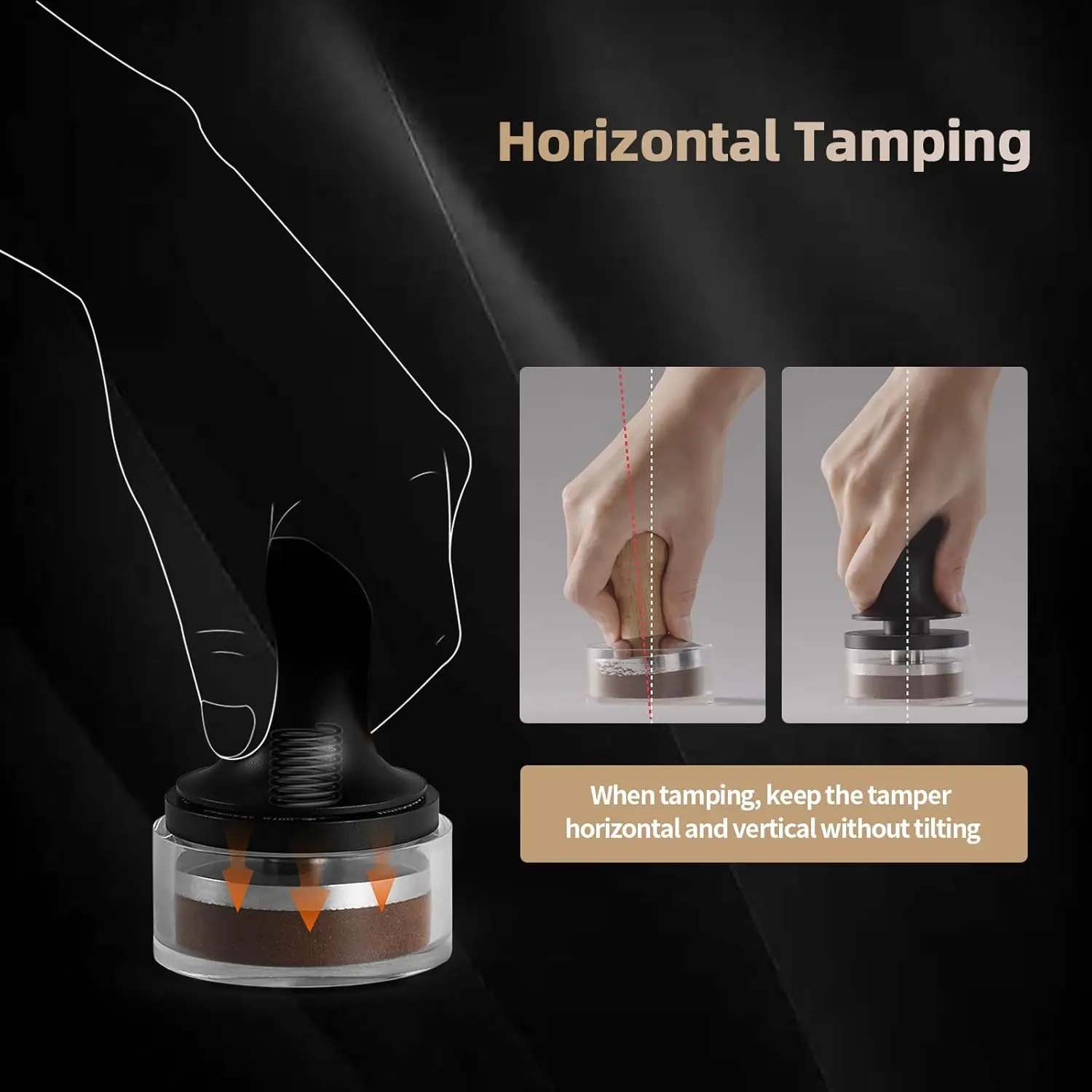 MHW-3BOMBER 커피 탬퍼 51/53.35/58.35MM 2 스프링 에스프레소 탬퍼 ... - 1