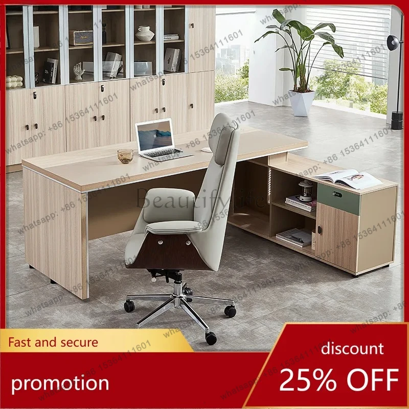 Office Desk and Chair Set Manager Office Desk Simple Furniture Desk
