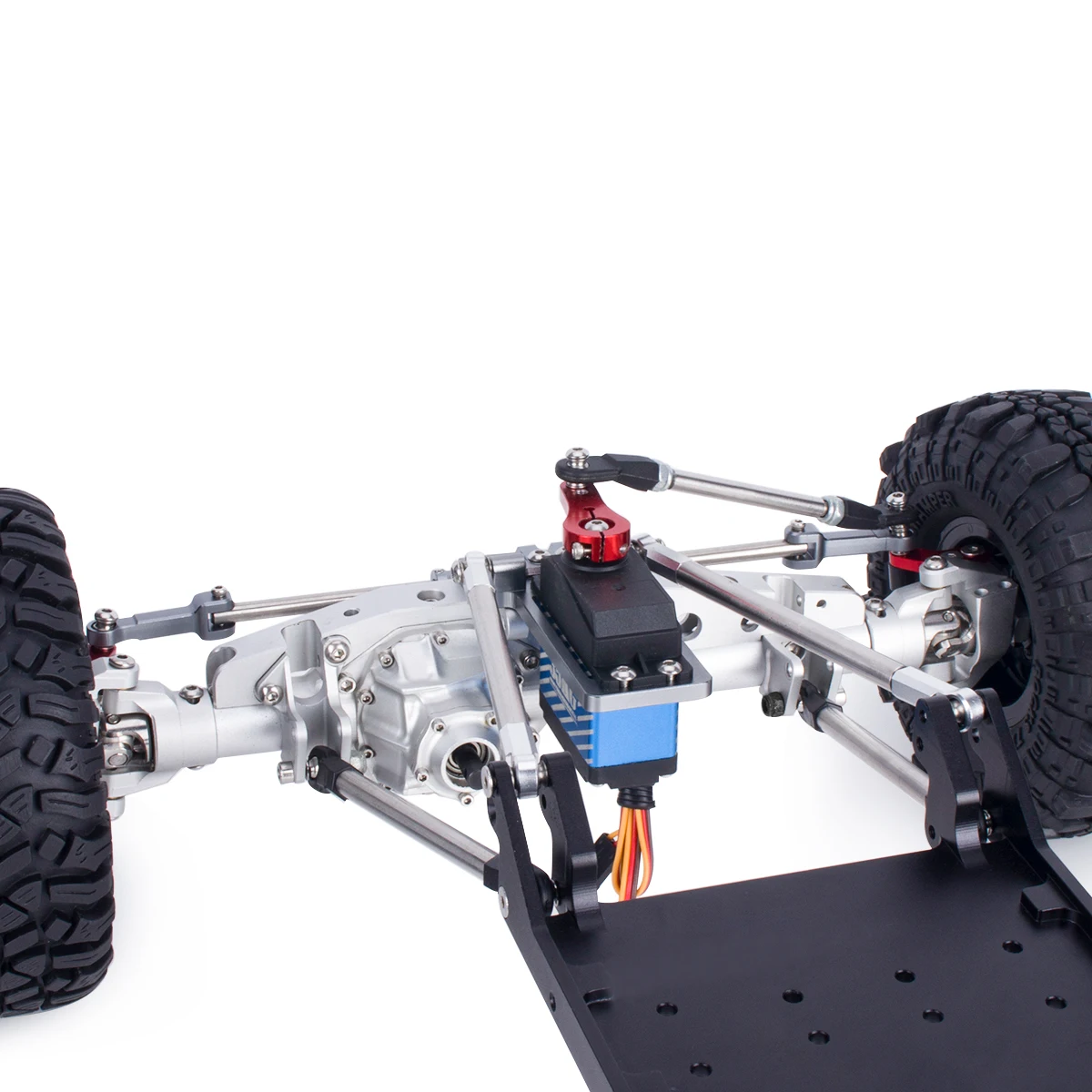 Supporto servo BTA con kit cilindro sterzo idraulico completo per 1/10 RC Crawler Vanquish Wraith Axle RR10 SMT10 Roll Cage fai da te