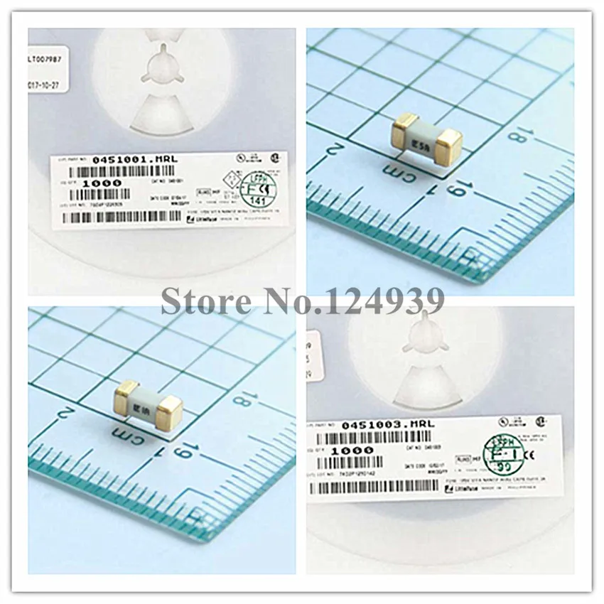 1808 SMD LF FUSE 125V 500MA Fast Acting 0451001.MRL 1A 1.25A 1.5A 1.6A 2A 2.5A 3A 3.15A 3.5A 4A 5A 6.3A 7A 8A 10A 12A 15A 20A 62