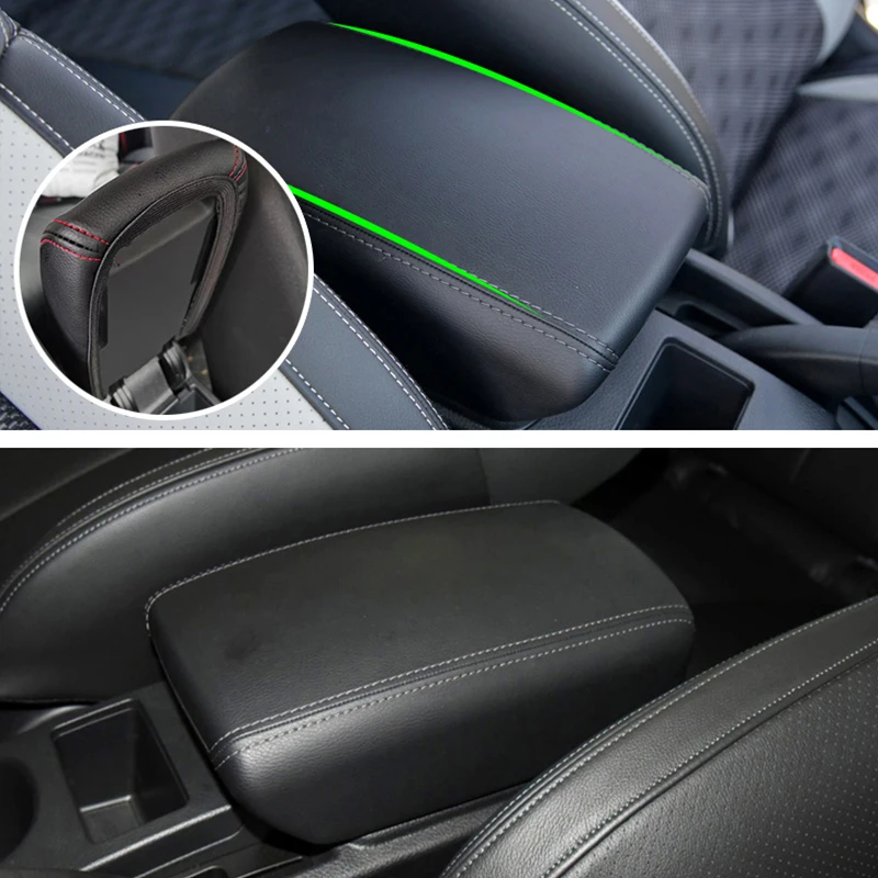 For Nissan Qashqai 2008 2009 2010 2011 2012 2013 2014 2015 2016 2017 Microfiber Leather Center Control Armrest Box Cover Trim