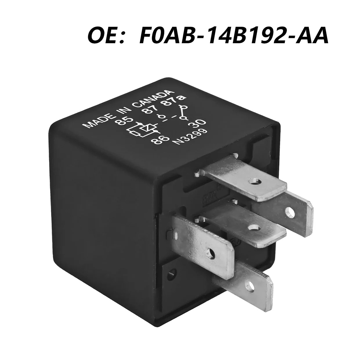 

2Pcs P6SDT FOAB-14B192-AA Automotive Relay - 5-Pin 40A 12VDC,Replacement F0AB-14B192-AA Electrical System Relay For Ford