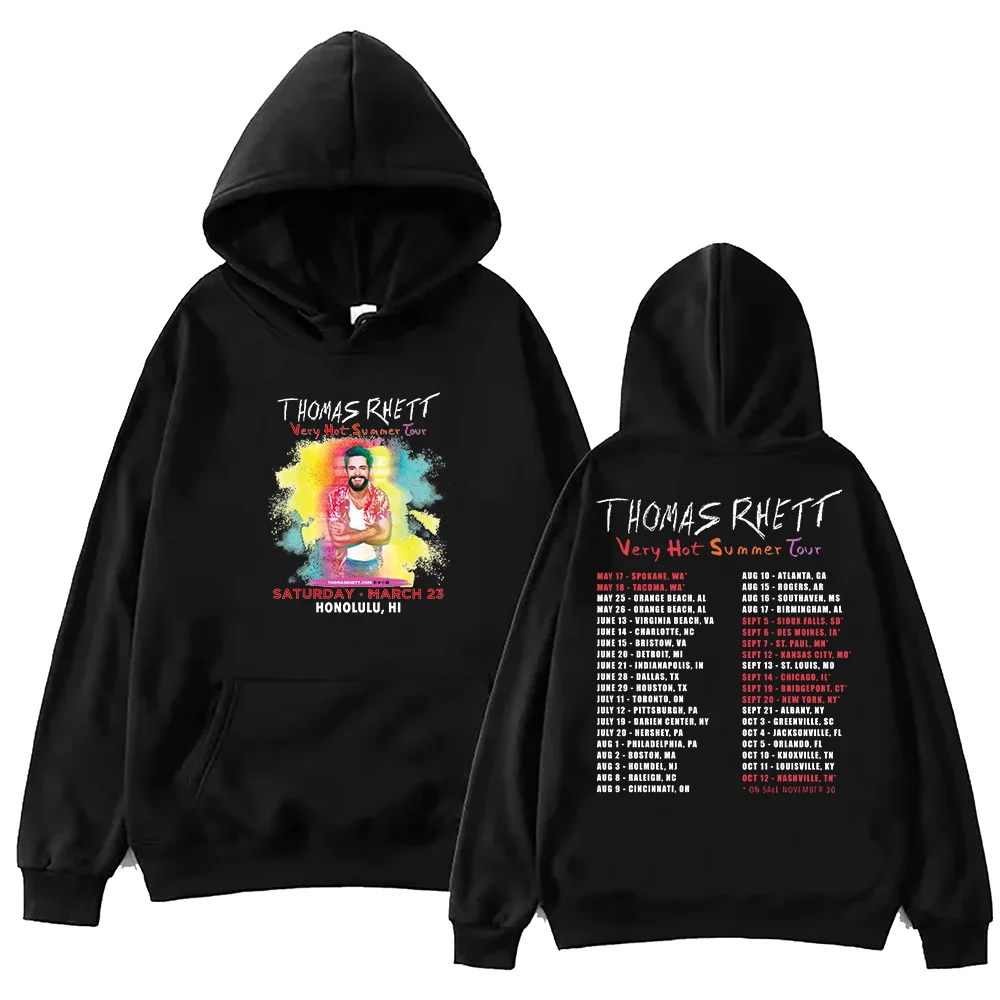 

Thomas Rhett Very Hot Summer Tour Hoodie Harajuku Hip Hop Pullover Tops Sweatshirt Fans Gift Tops