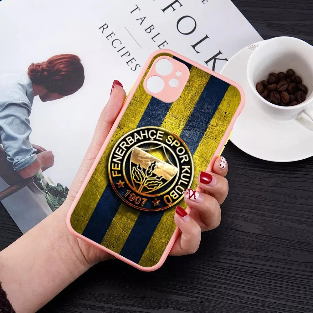 T-Turkey F-Fenerbahce F-Football Phone Case for iPhone 14 11 12 13 Mini Pro Max 8 7 Plus X XR XS MAX Translucent Matte Cover