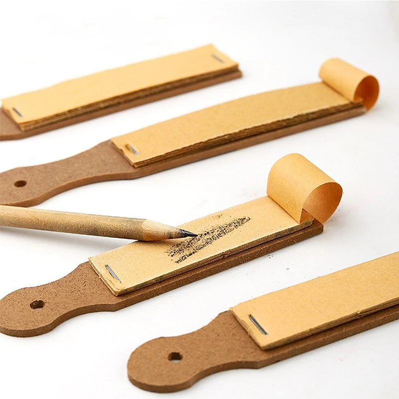 Makeup Eyebrow Pencil Sandpaper Board Grinding Tool Polishing Pen Tip Rub Brush Sharpening Sandpaper Fine Point Makeup Tool