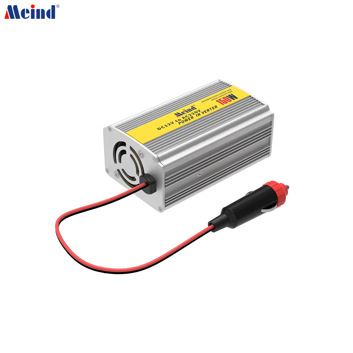 Meind 150W Power Inverter DC 12V to 220V AC Car Inverter with 2.1A USB Car Adapter