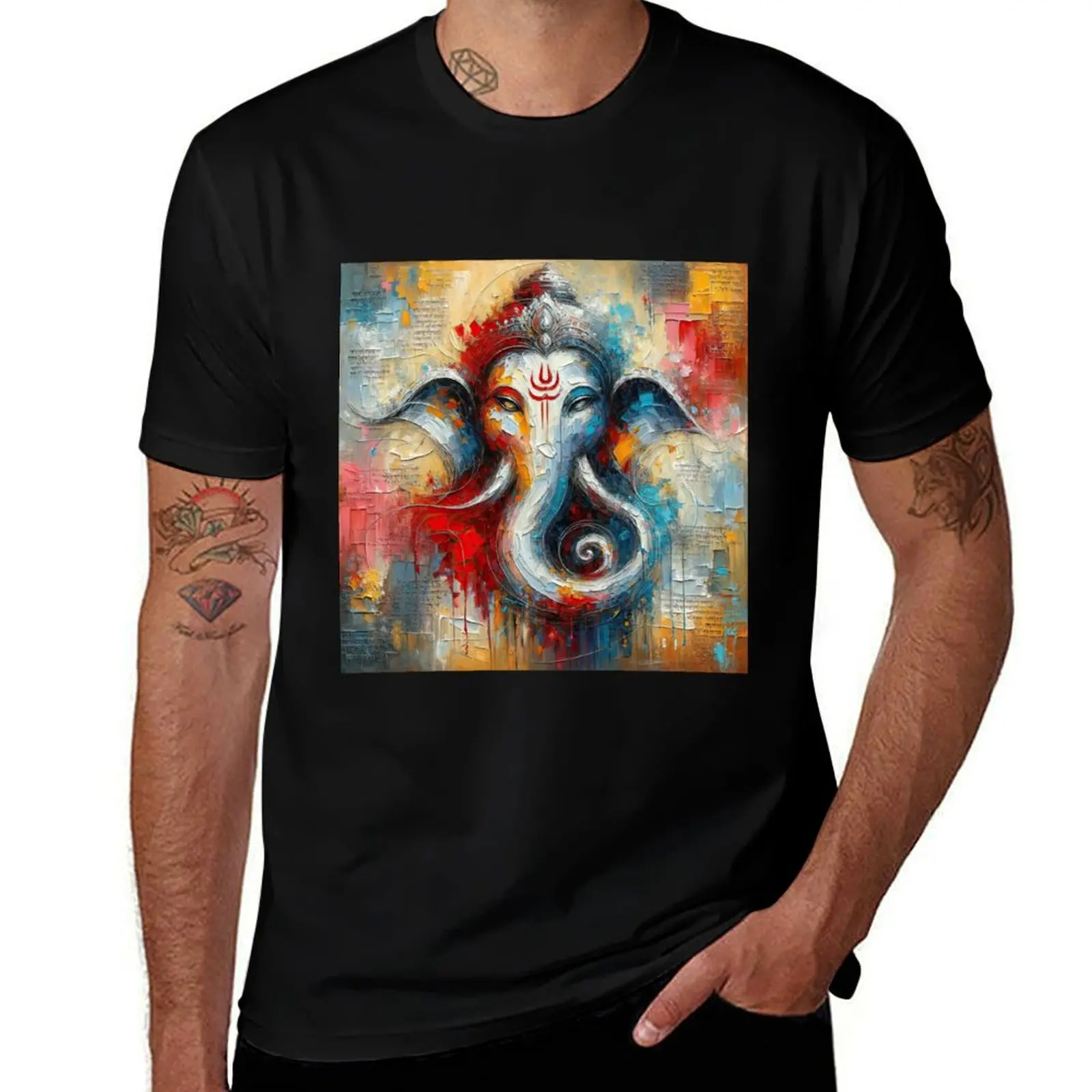 Abstract Sacred Spirit T-Shirt Modern Style Print T-Shirt
