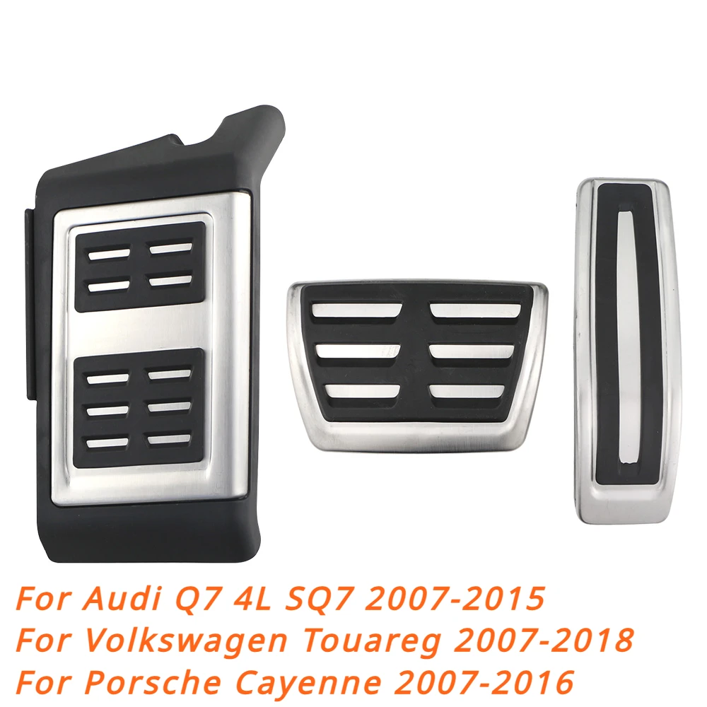 LHD Car Pedals for Audi Q7 4L SQ7 2007-2015 for Volkswagen Touareg 2007-2018 for Porsche Cayenne 2007-2016 Pedal Cover Pads