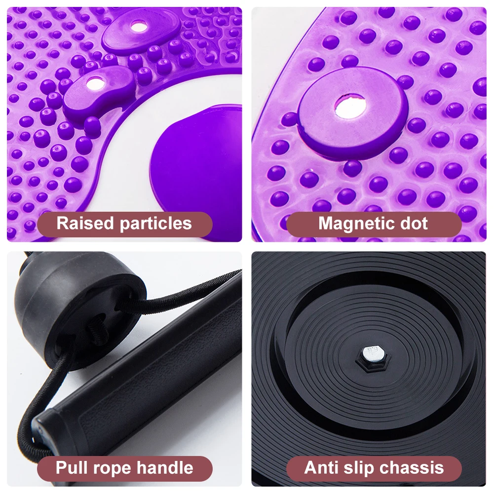 Fitness Twister Magnet Turntable Twist Board Abs Waist Twisting Disc for Slimming and Strengthening Waist