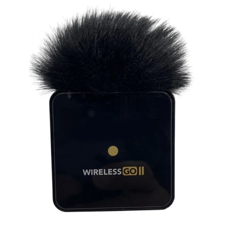 Noise Reducing Windshield Microphone Furry Windscreen Protections Sleeve for RODE WIRELESS GO II Clear Sound