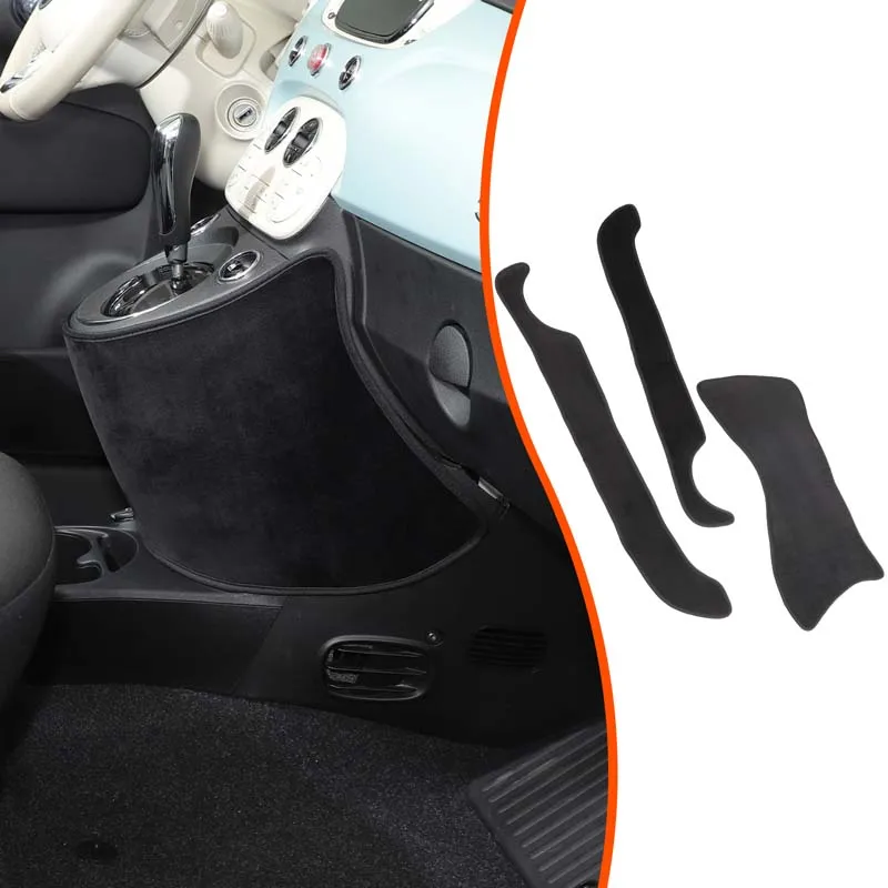 

For Fiat 500 2007-2025 Automotive Door Anti Kick and Anti Dirt Pad Oxford Cloth Automotive Interior Accessories
