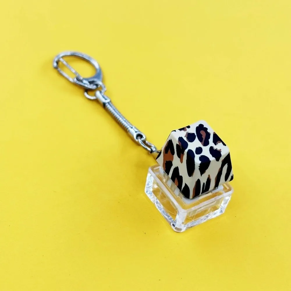 2 pièces nouvelle éclairage Fidget porte-clés bricolage jouet soulagement du Stress clavier Anti-anxiété en plastique presser Keycap jouet fête