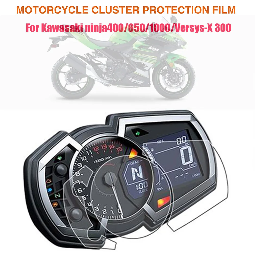 

Instrument Protective Film Dashboard Screen Protector For Kawasaki NINJA 400 250 650 1000sx Z1000SX ZX6R ZX25R VERSYS X300 X250