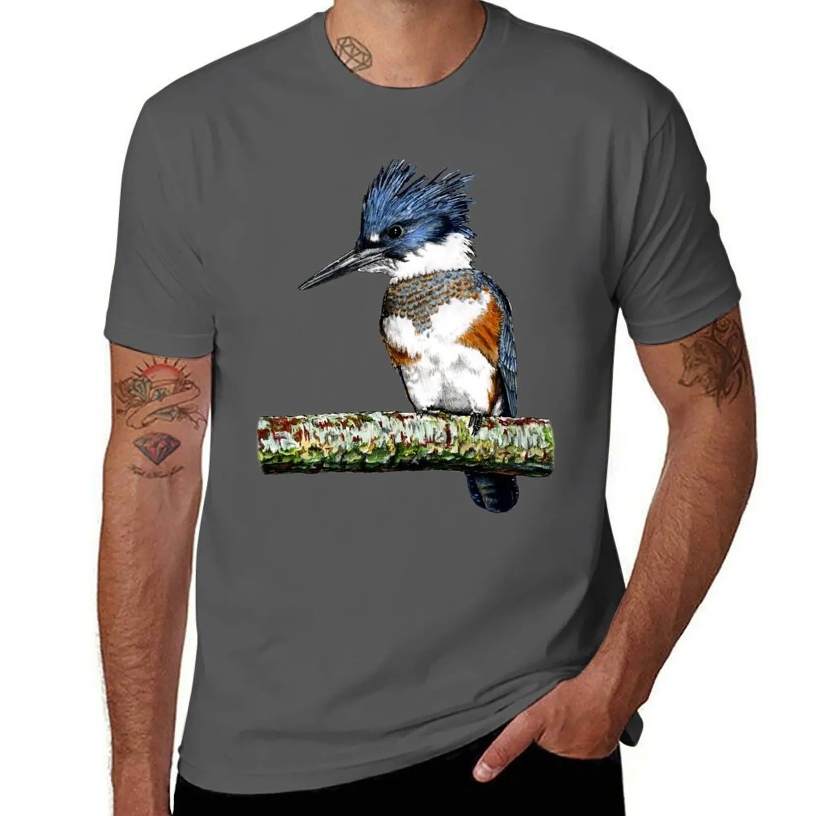 

BELTED KINGFISHER T-Shirt anime t shirts for man t shirts for man slim fit T-Shirt