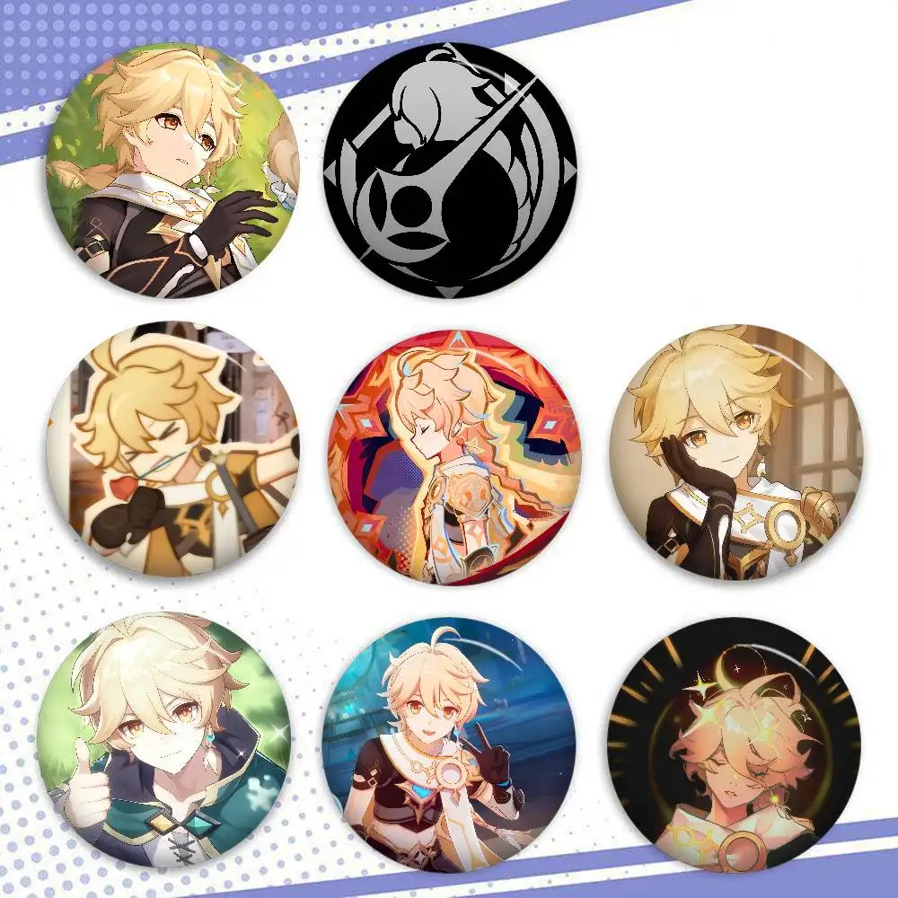 A-aether Genshin Impact Game Neue Broschen, weiche Anstecknadel, lustiger, alberner Gnarpy auf einem Skateboard, Meme-Abzeichen, Gamer-Kollektion, Geschenke