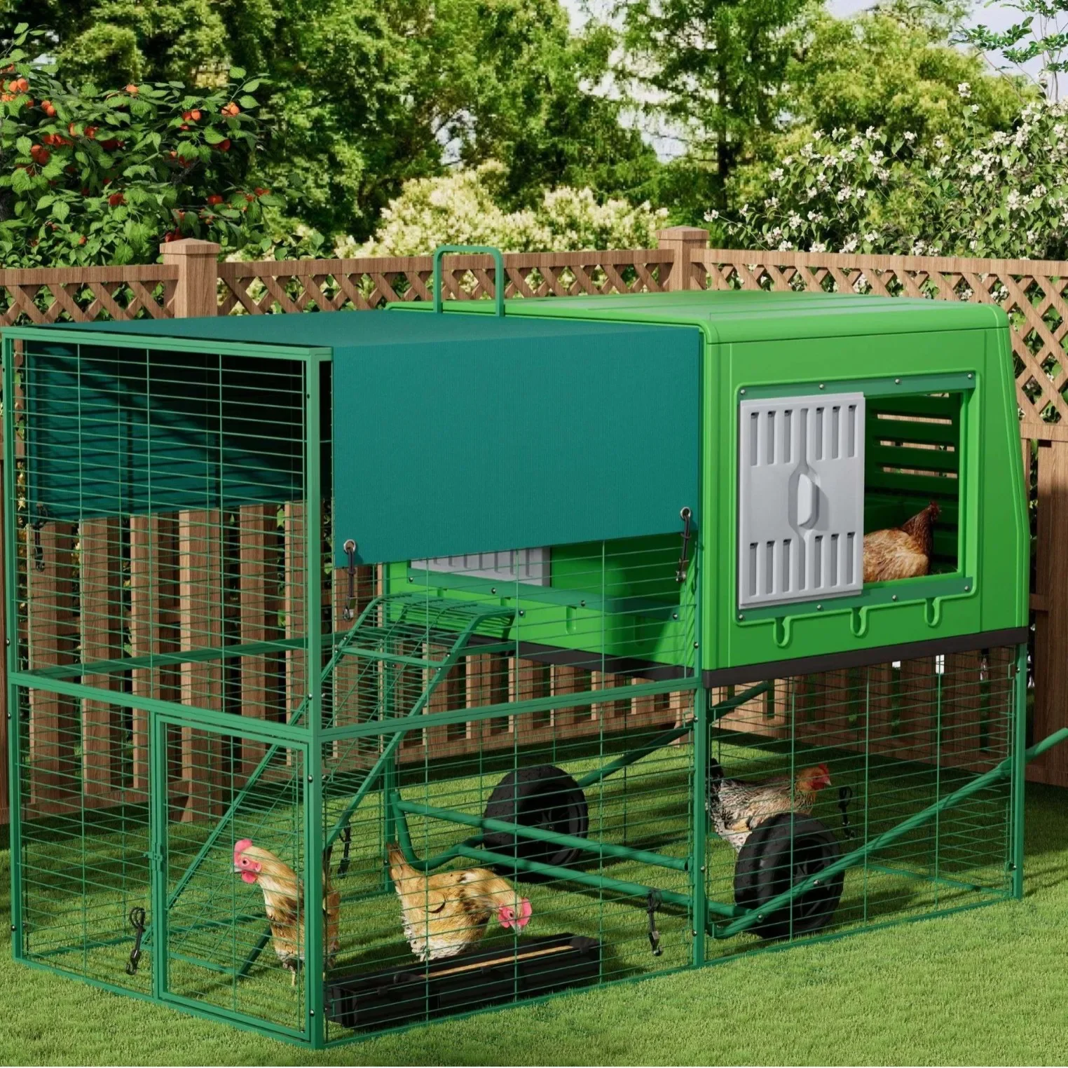 Chicken coop standard double-layer deluxe double-layer rain and sun protection