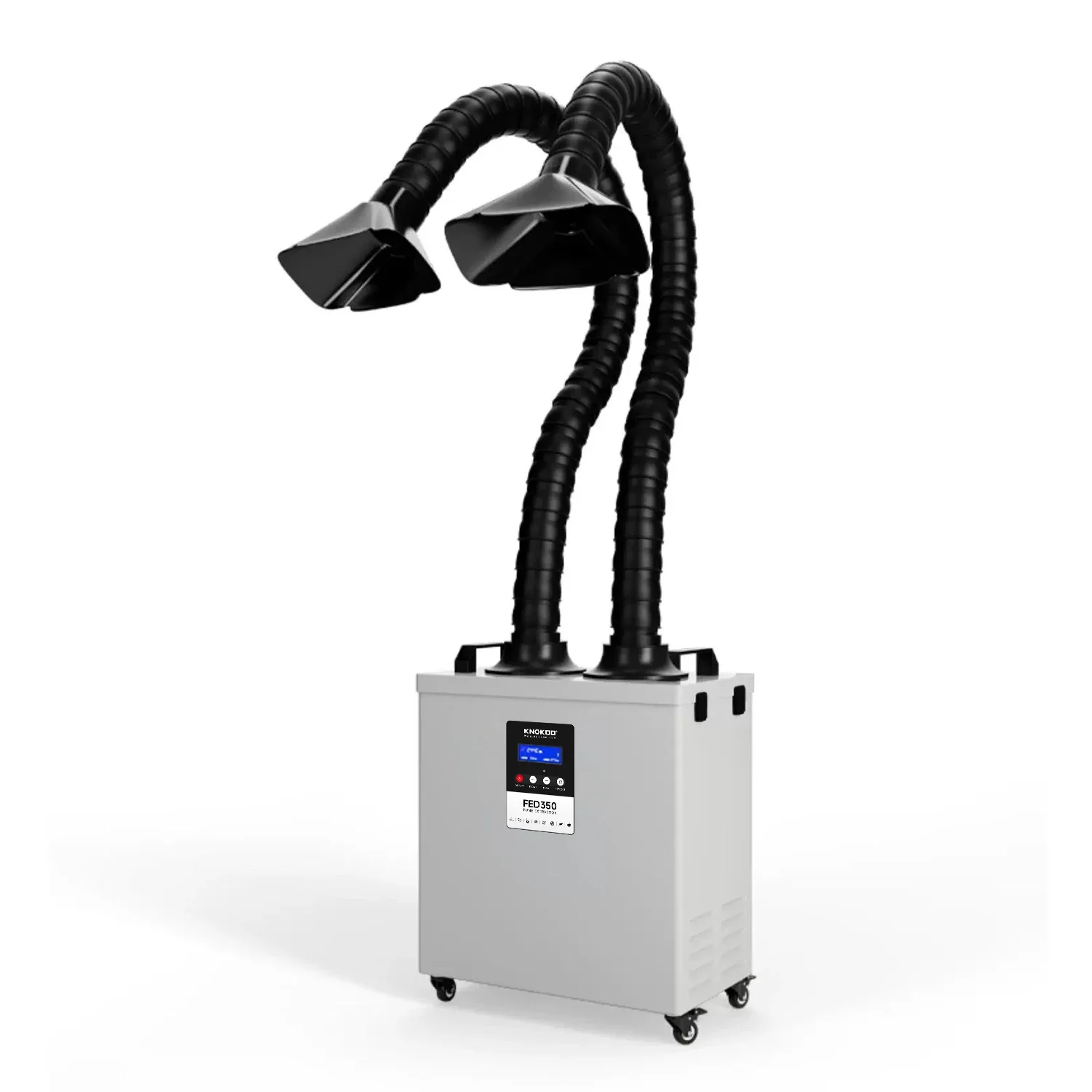 High Performance 350W Intelligent Welded Flue Gas Extractor 4-Stage Filter Double Pipe Heavy Environments