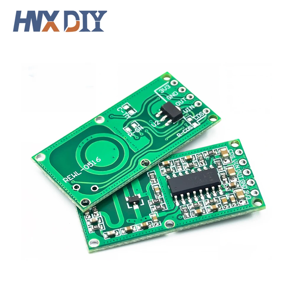 10pcs RCWL-0516 Micro Wave Radar Sensor Switch Board RCWL 0516 Microwave Human Body Induction Intelligent Module Output 3.3V