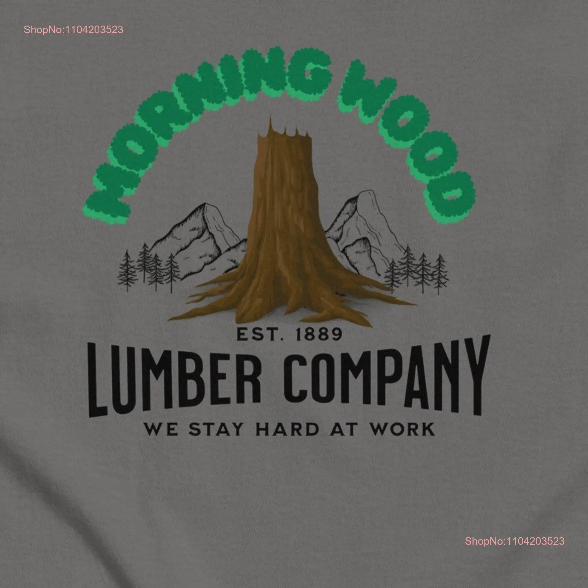 Morning Wood Lumber Company Funny T shirt long or short sleeves