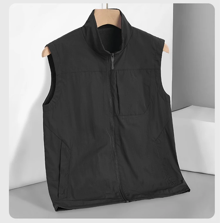

M-6XL Мужской уличный жилет Повседневная дышащая рабочая одежда Майка Спортивная весна-осень Новый свободный жилет для мужчин Водонепроницаемые жилеты