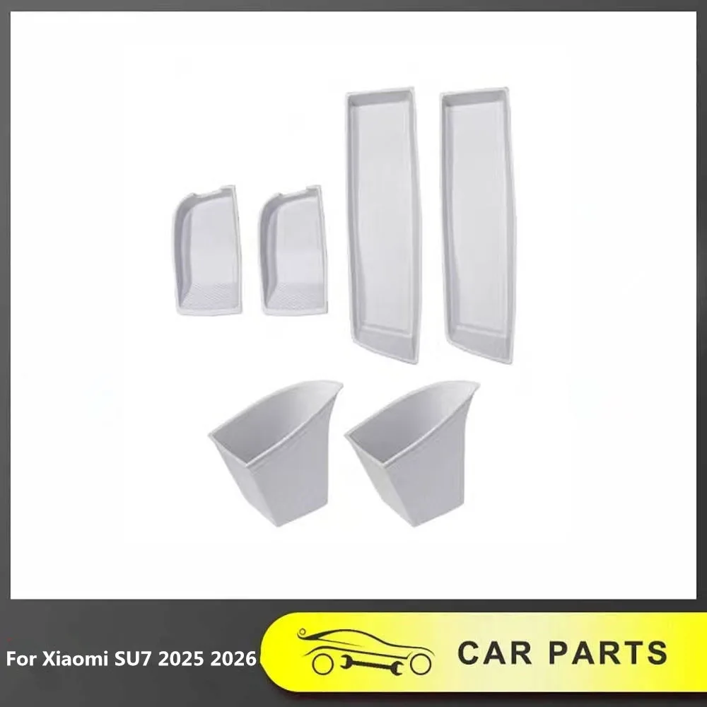 

Ящик для хранения дверей автомобиля, мусорный бак из жидкого силикона, водонепроницаемый ящик для хранения, аксессуары для интерьера, пригодный для Xiaomi SU7 2025 2026