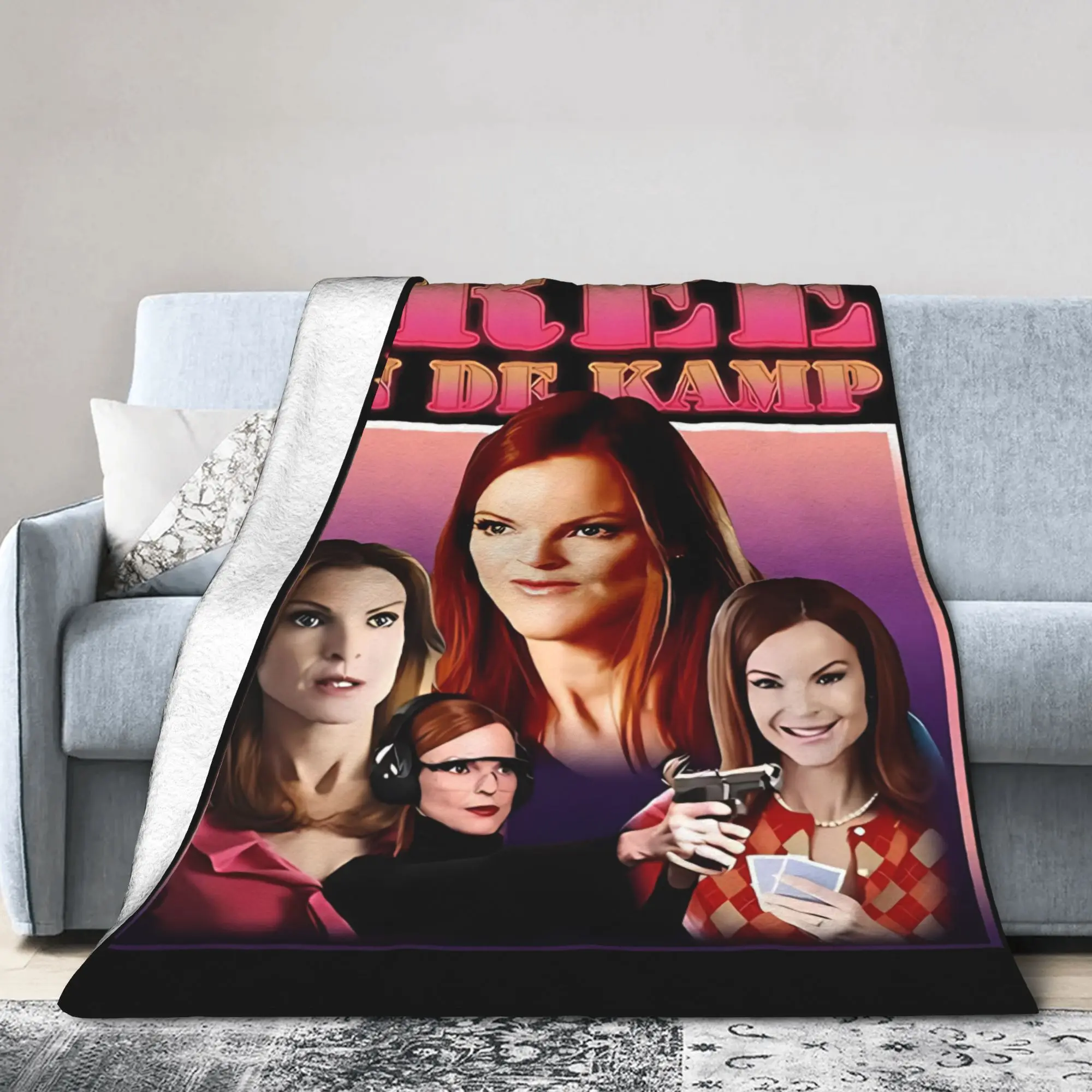 

Desperate Housewives Bree Van De Kamp Knitted Blankets Perfect Mother Wool Throw Blanket Bedding Couch Lightweight Portable
