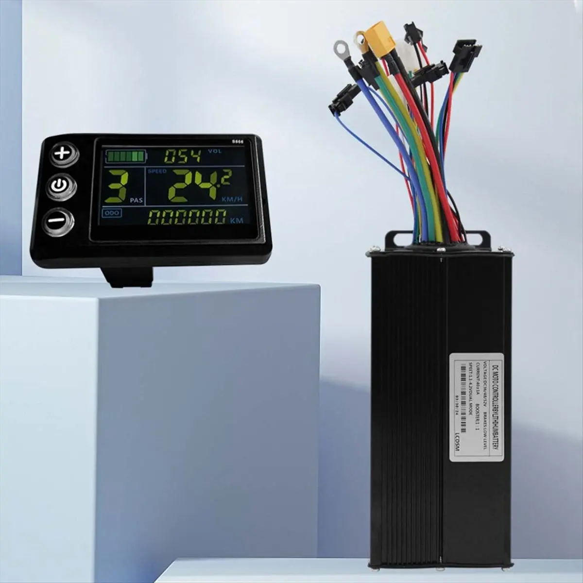 

morning Three Mode Ebike Sine Wave Controller 40A 36V/48V/52V with S866 LCD Color Display SM Connector 2000W Motor