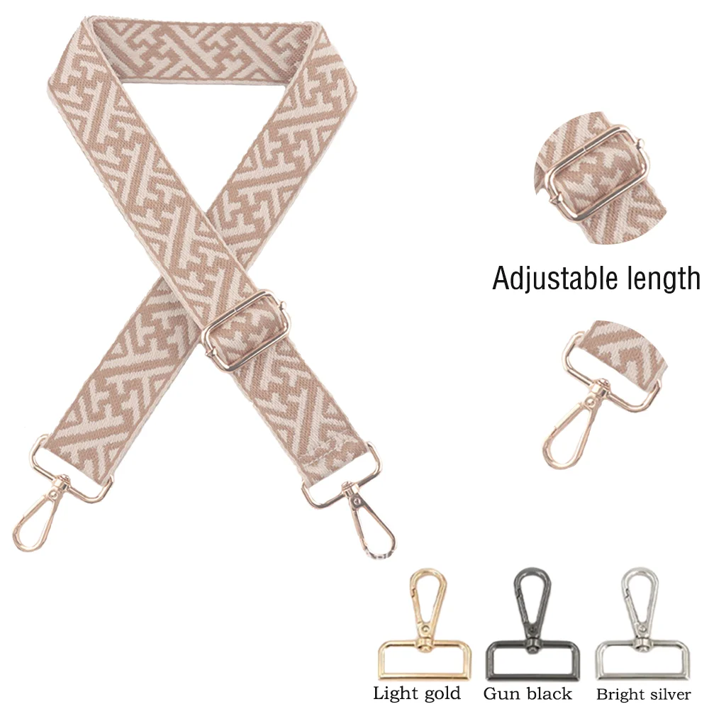 

3.8CM Nylon Shoulder Strap Diy Exquisite Embroidery Universal Fashionable Durable Precision Woven Diagonal Shoulder Strap