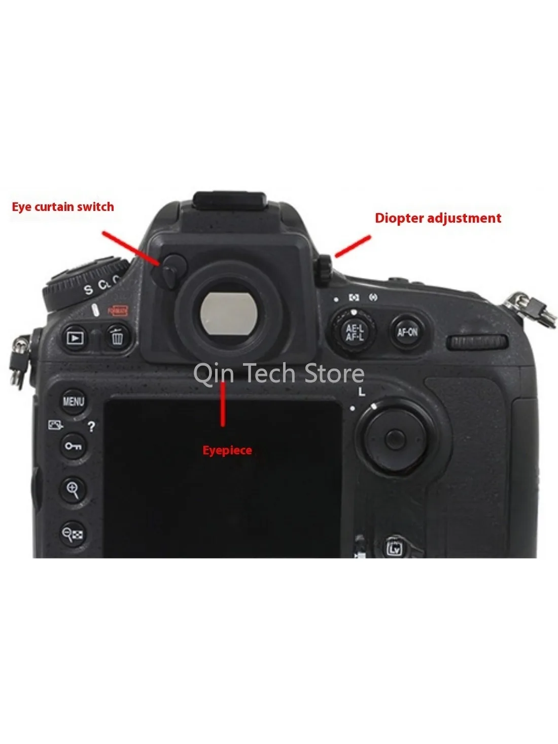 كاميرا عدسة الكاميرا لنيكون D400 D500 D800 D3000 D5100 D5200 D5300 D7000 D7100 D7200 تكبير فنجان العين ضبط التكبير الديوبتر 1-1.6X