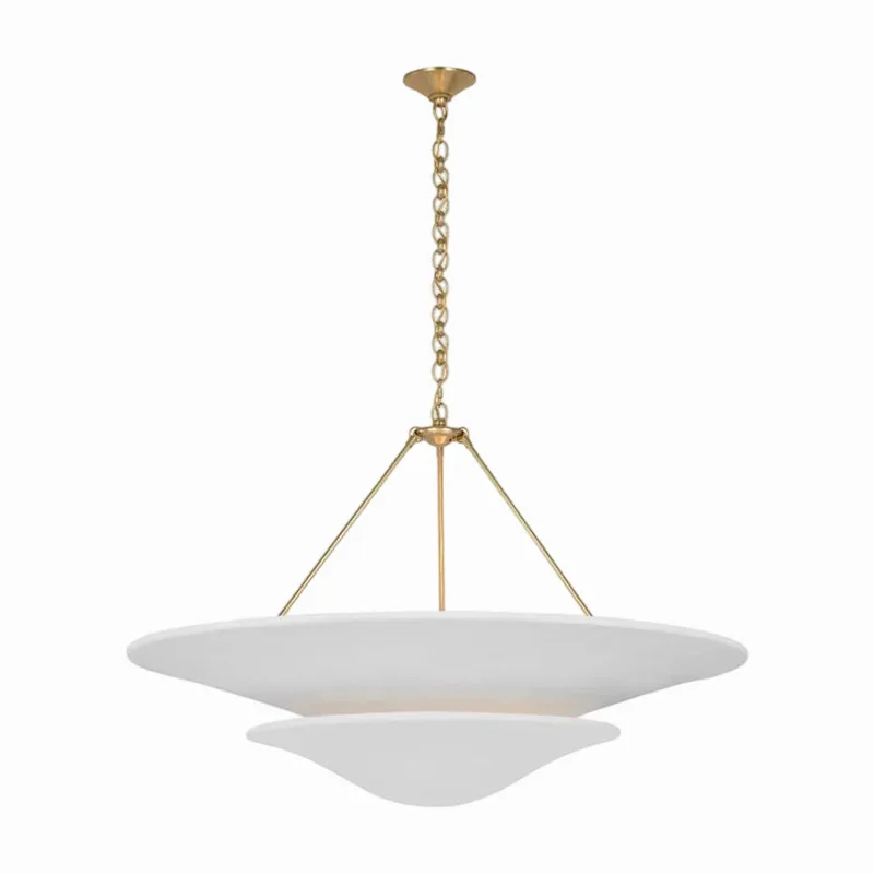 

French medieval all-copper plaster candle chandelier living room dining room villa bedroom designer lamp